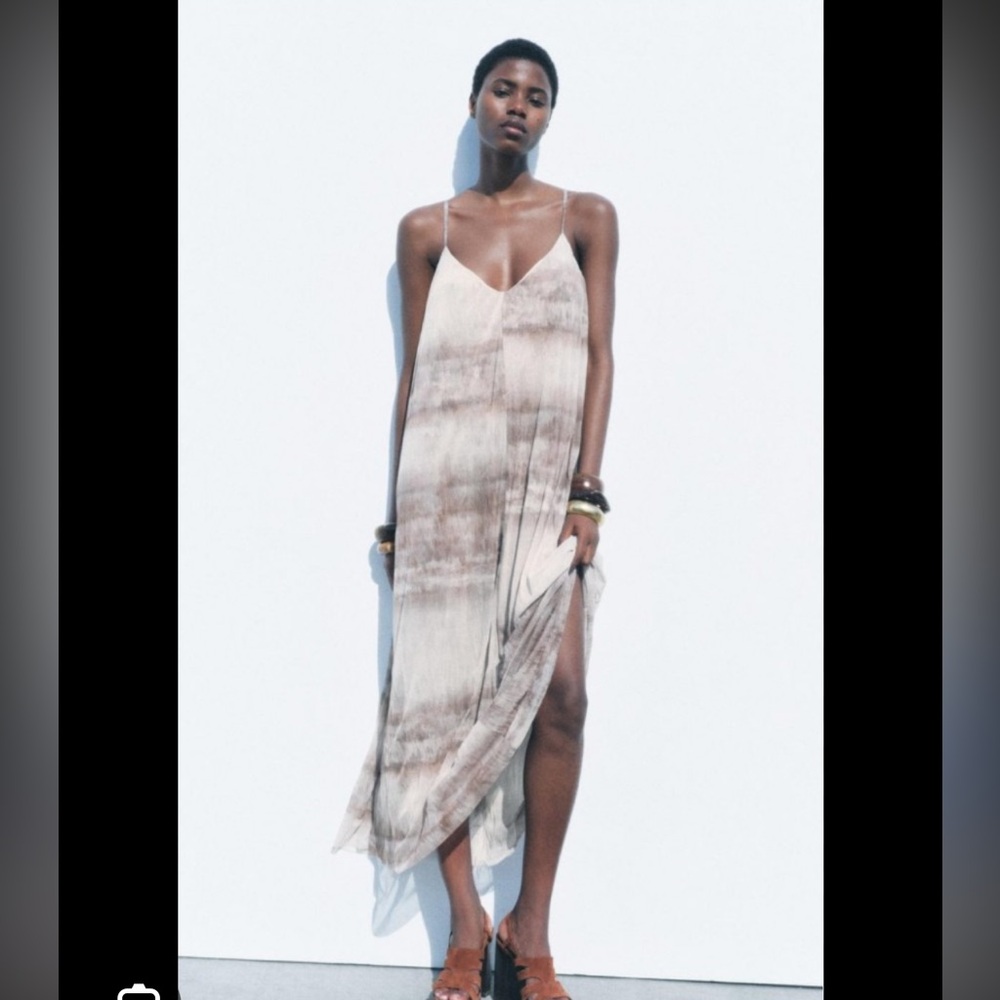 Zara tie dye Maxi Dress
